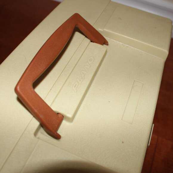 3/$55❤️vintage Plano 6303 Sturdy Three-Tiered Tackle Box Lockable Fishing USA - Picture 10 of 13